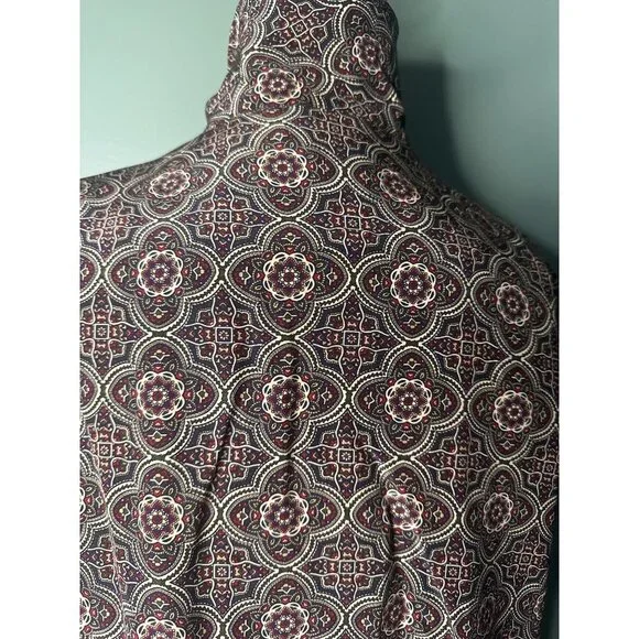 Talbots Women's Vintage Size 10 Silk Blouse Paisley Print Old Money Quiet Luxury - Picture 6 of 7